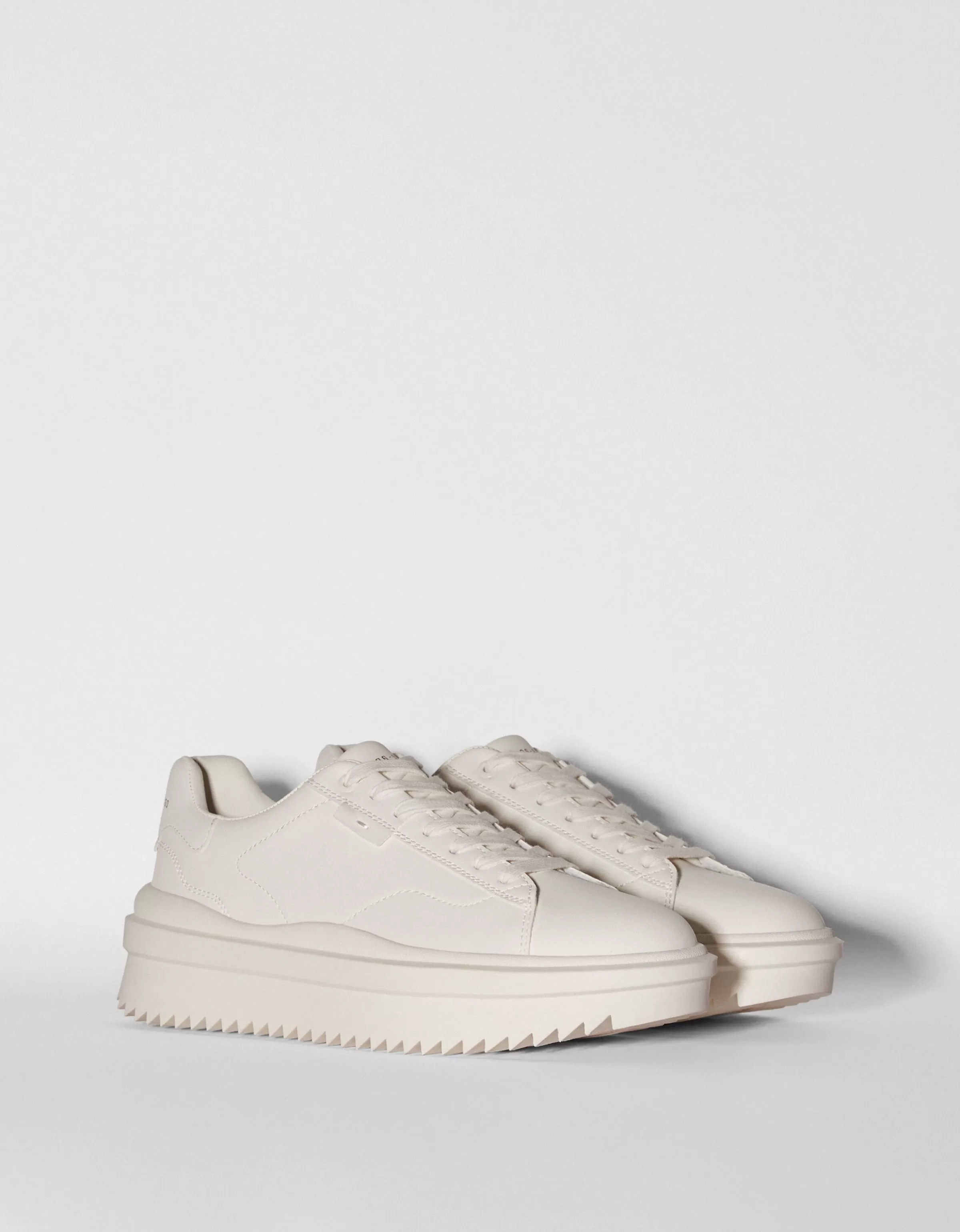 BERSHKA #bershkastyle*Baskets semelle épaisse homme Blanc