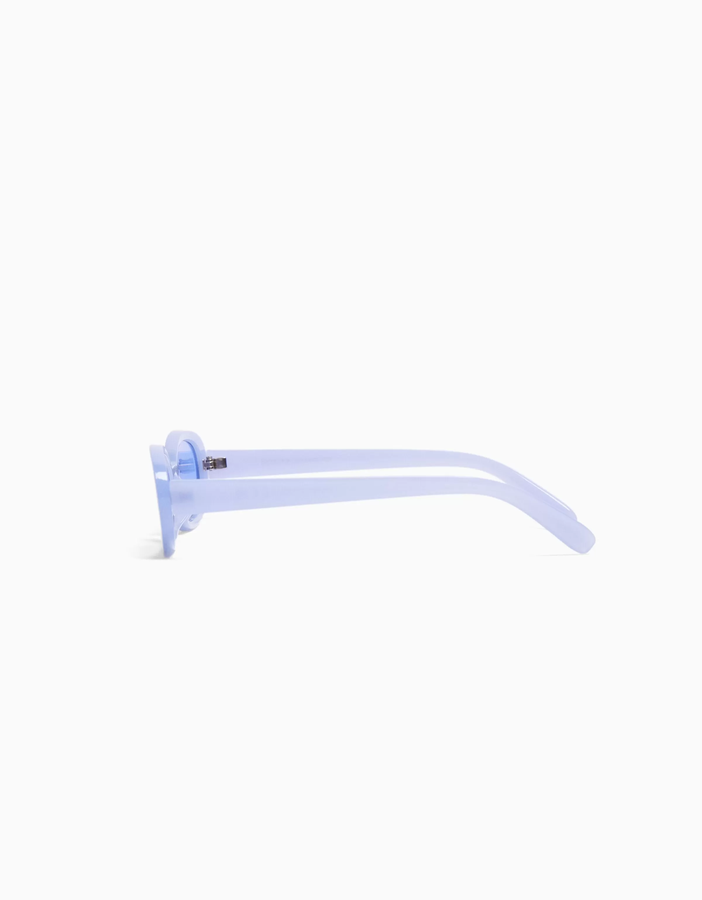 BERSHKA Lunettes*Lunettes de soleil ovales colorées Bleu